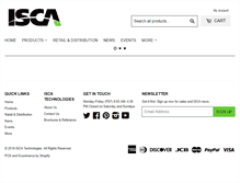 Tablet Screenshot of iscatechnologies.com